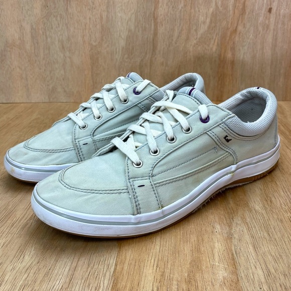 Keds Shoes - Keds Women’s Light Grey Off White Sneakers Size 9.5 Lace Up